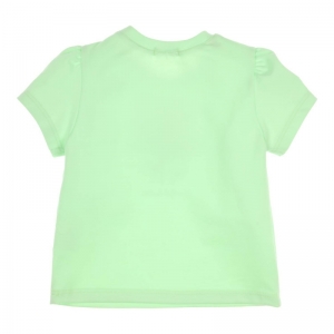T-shirt bloemen green