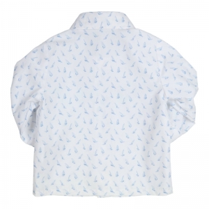 Hemd surfers white/lightbleu