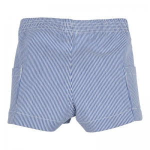 Short gestreept, knopen blue/white
