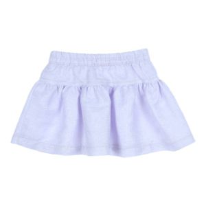 Rok effen, blometjes lila
