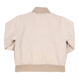 Bomber jas met rits beige