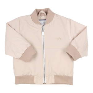 Bomber jas met rits beige