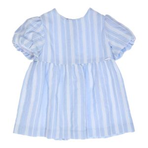 Kleed gestreept, pofmouw light blue/whit