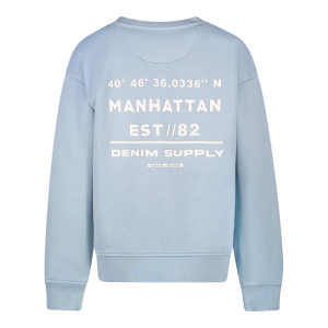 Sweater opdruk rug 71/grey blue