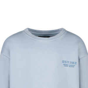 Sweater opdruk rug 71/grey blue