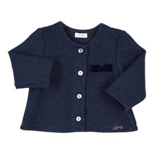 Gilet strikje navy