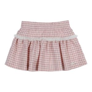 Rok geruit oldrose-offwhit