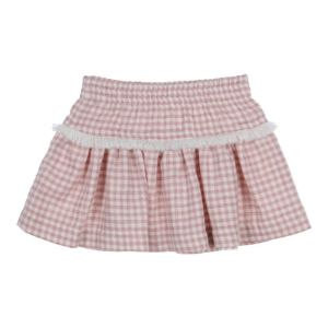 Rok geruit oldrose-offwhit