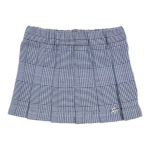 Plooi rok geruit navy