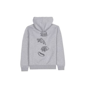 Hoodie, opdruk op rug 000204