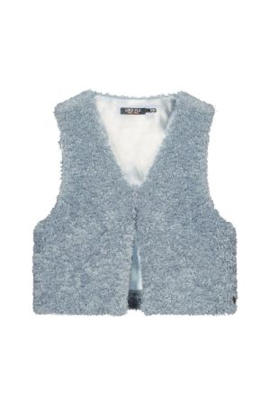 Bodywarmer teddy ice blue