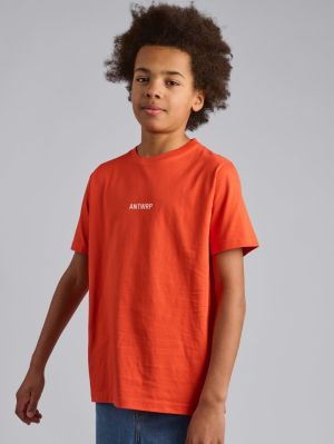 T-shirt cirkel print op rug 325