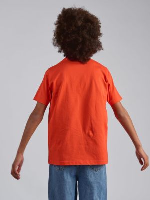 T-shirt cirkel print op rug 325