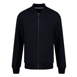 Bomber in sweaterstof navy