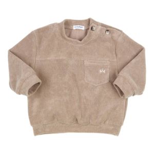 Sweater sponsstof brown