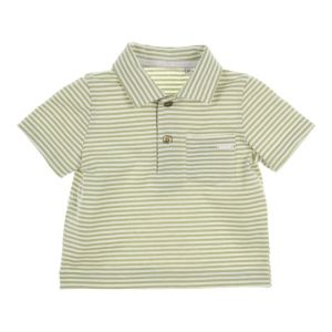 Polo gestreept green-white