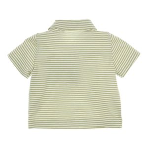 Polo gestreept green-white