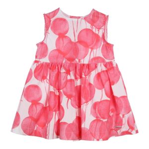 Kleed balonnen print raspberry-white