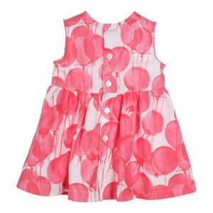 Kleed balonnen print raspberry-white