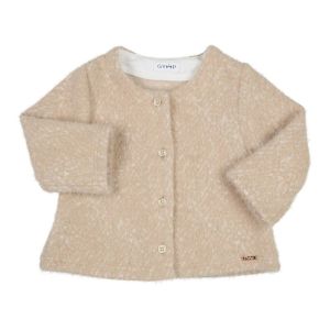 Gilet in zachte stof beige