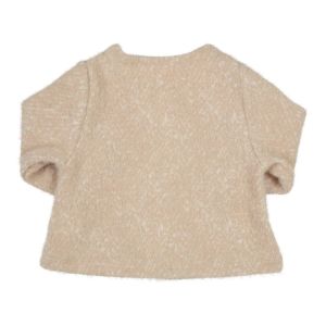 Gilet in zachte stof beige
