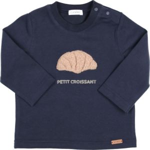 T-shirt croissant navy