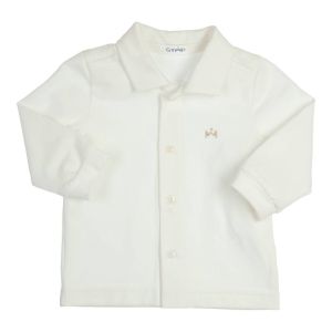 Hemd pique katoen off white