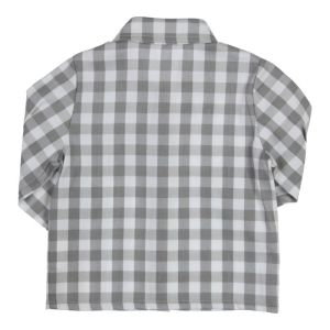 Hemd flanel geruit off white-grey