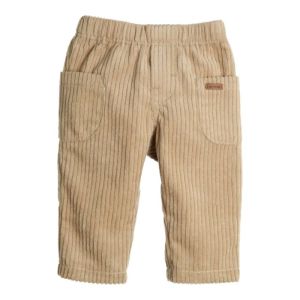 Broek ribluweel, zijzakken beige