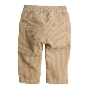 Broek ribluweel, zijzakken beige