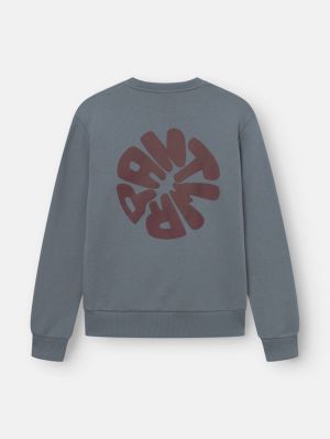 Sweater ronde hals, druk rug 438